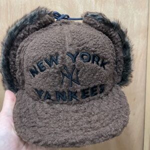 Myfitteds New York Yankees sherpa fur dog ear 2009 World Series size 7 1/4